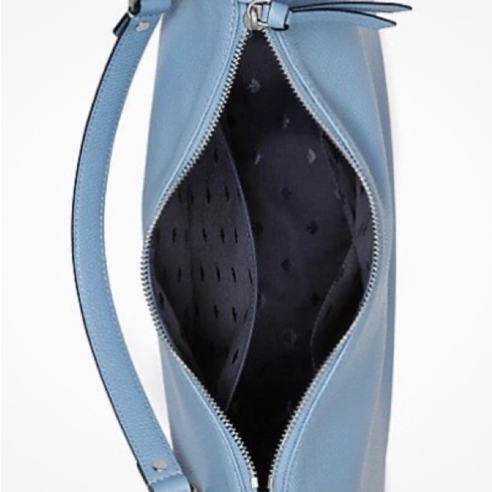 KATE SPADE Leather Mulberry Street Vivian Shoulder/Hobo/Crossbody Bag~Sky Blue - Picture 3 of 4